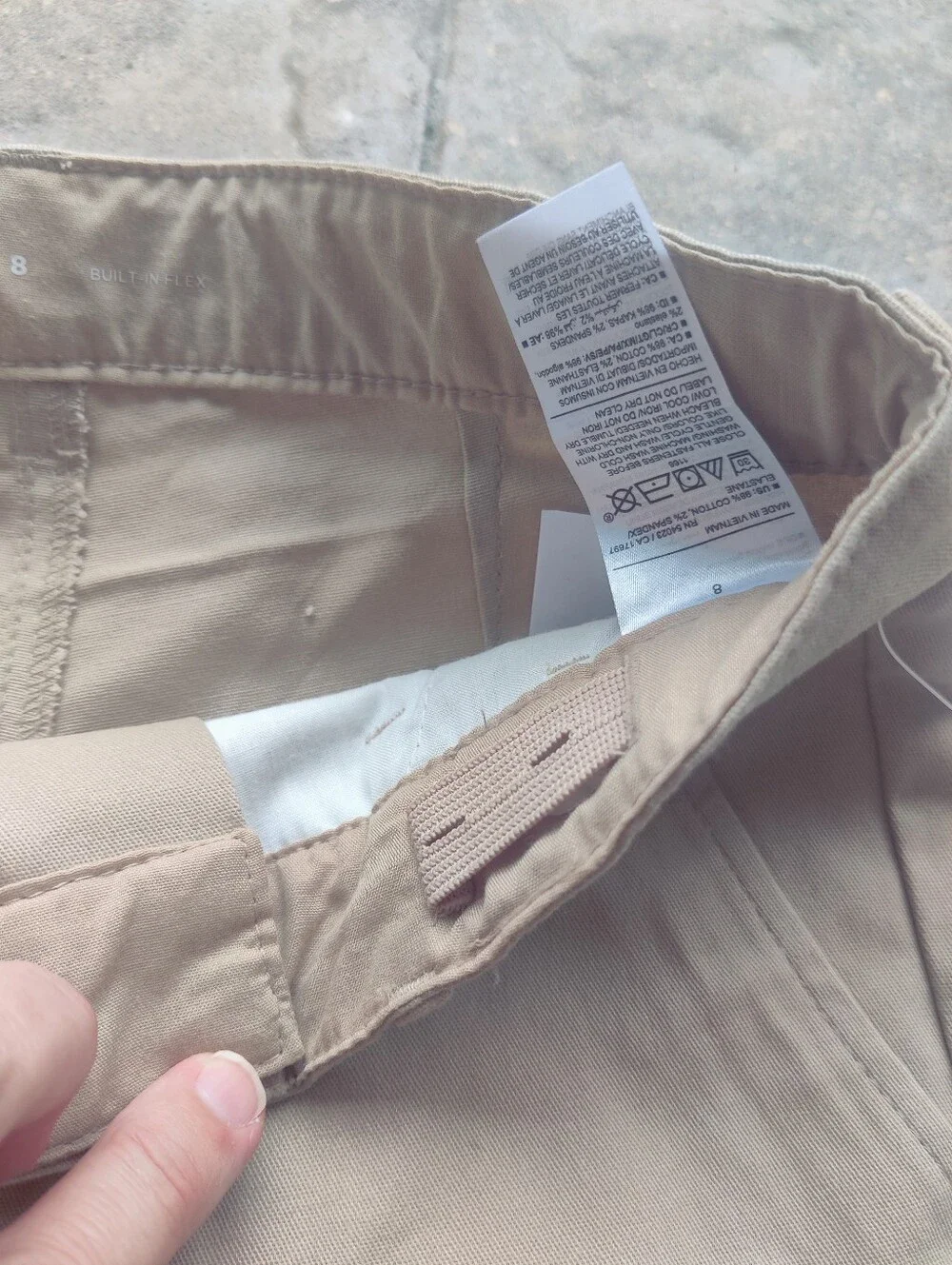 NWT Old Navy Boys Size 8 Flat-Front Chino Uniform Shorts